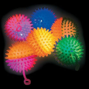 Led Light-Up Two-Tone Stretchy YoYos (12 Per Pack) - Glow-Paradise