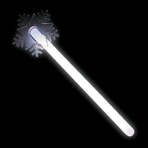 Glow Snowflake Wands (12 Per Pack) - Glow-Paradise