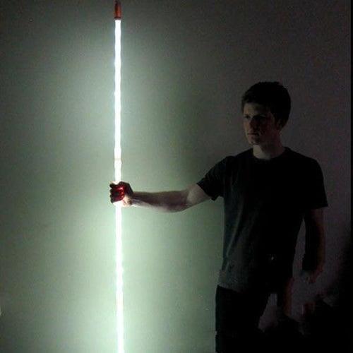 LED Light Up 6.5 ft Night Golf Putting Flag Sticks (White Color) - Glow-Paradise