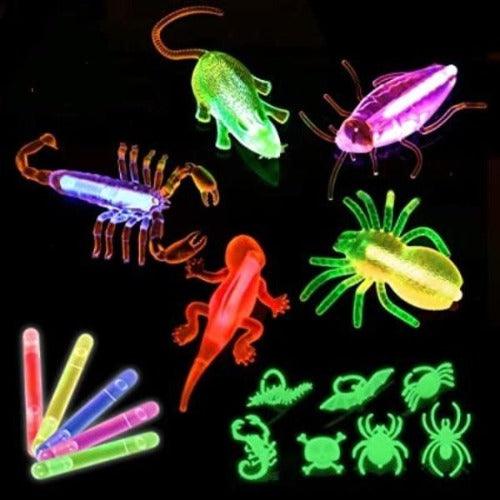 Glow Stick Critters (20 Critters, 20 Glow Sticks and 10 Hanging Strings Per Pack) - Glow-Paradise