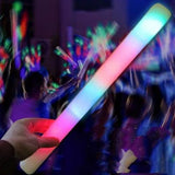 LED Light Up 18 Inch Foam Sticks - MultiColor (12 Per Pack) - Glow-Paradise