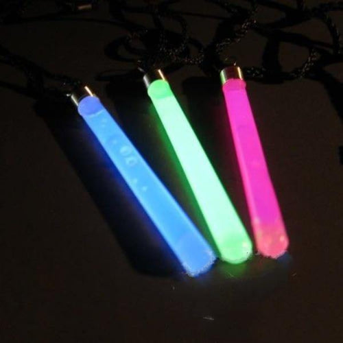 3 Inch Glow Stick Pendants - Assorted Colors (Green/Pink/Blue Colors, 6 Counts Per Pack) - Glow-Paradise