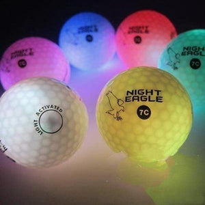 LED Light Up 8 Mode Multi Color Golf Balls (Assorted Colors, 6 Balls Per Pack) - Glow-Paradise