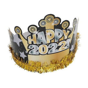 2022 New Year’s Eve Crowns (12 Crowns Per Pack) - Glow-Paradise