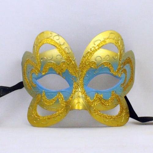 Venetian Face Mask (Aqua Color, 1 Mask Per Pack) - Glow-Paradise