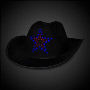 LED Star Cowboy Hat (1 Quantity Per Pack) - Glow-Paradise