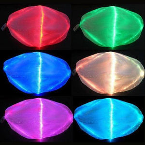 Fiber Optic Light Up Face Mask (7 Color Modes, 1 Mask Per Pack) - Glow-Paradise