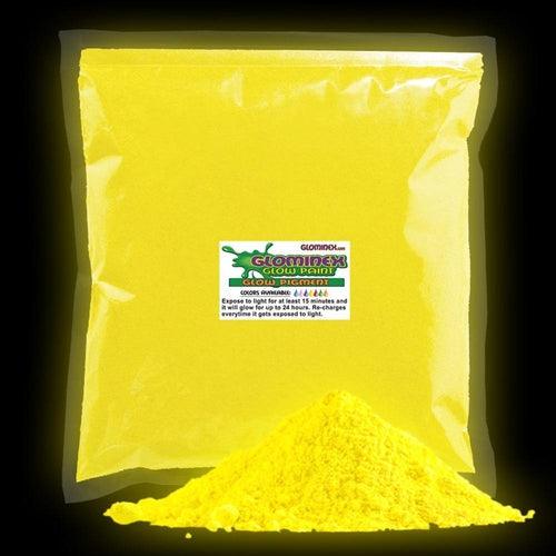 Glominex Ultraviolet Reactive Pigment 1 kg  (Yellow Color, 1 Quantity Per Pack) - Glow-Paradise