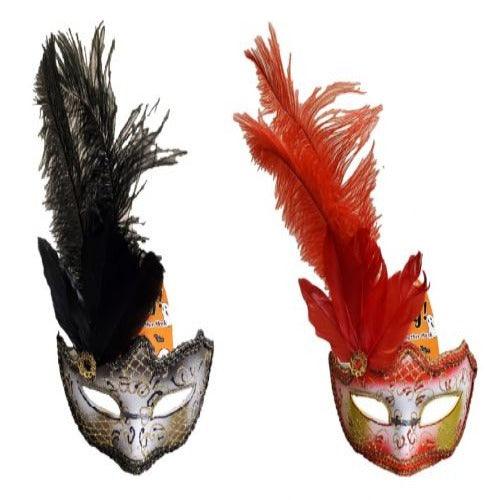 Mardi Party Masks (2 Designs, 12 Mask Per Pack) - Glow-Paradise