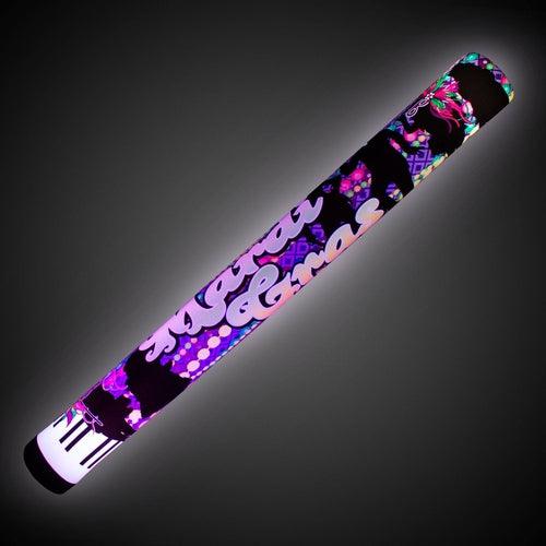 LED Light Up 16 Inch Mardi Gras Foam Stick (1 Per Pack) - Glow-Paradise