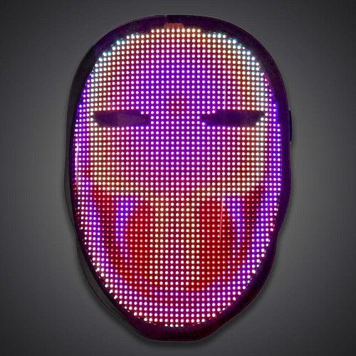 Full Face LED Light Up Shining Mask (1 Mask Per Pack) - Glow-Paradise