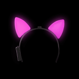 Light Up Cat Ears (Pink Color, 1 Quantity Per Pack) - Glow-Paradise