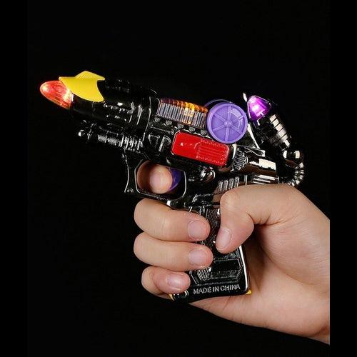 Sound Activated Mini Blaster LED Gun Pistol for Kids (6 Quantity Per Pack) - Glow-Paradise