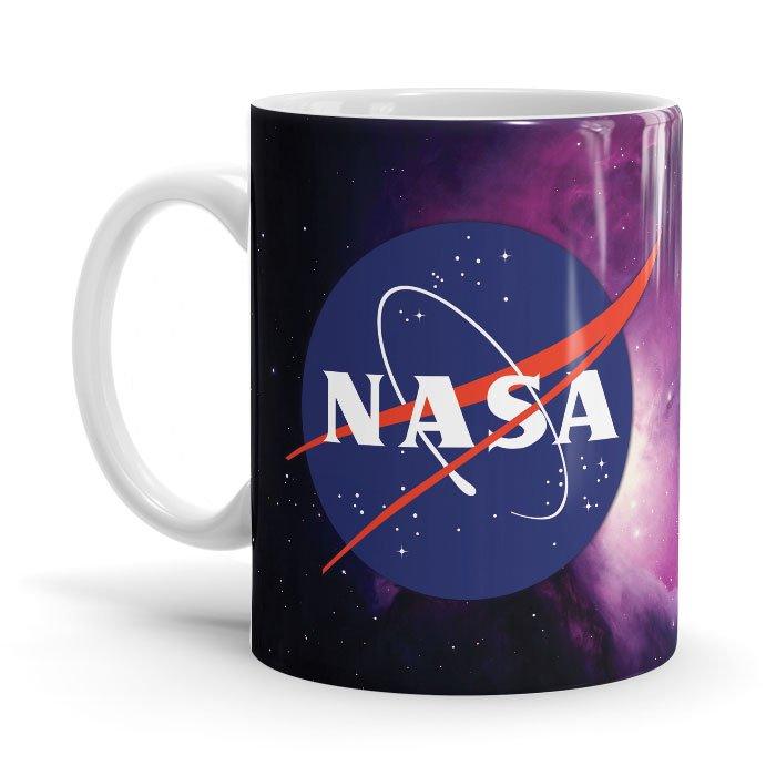 NASA: Logo Ceramic Home Kitchen Drinking Coffee Milk Mug (350ml/11oz, Made in USA) - Glow-Paradise