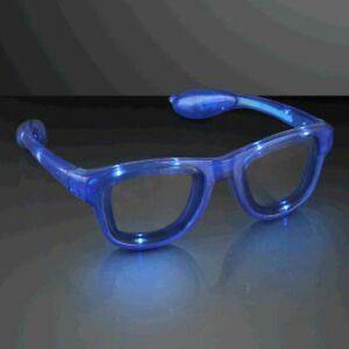 LED Light Up Retro Style Sunglasses (Blue Color, 1 Per Pack) - Glow-Paradise