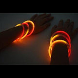Glow Eyeglasses Bi-Color - Aviator Style- Bi Orange/Red (50 Eye Glassess Per Pack) - Glow-Paradise
