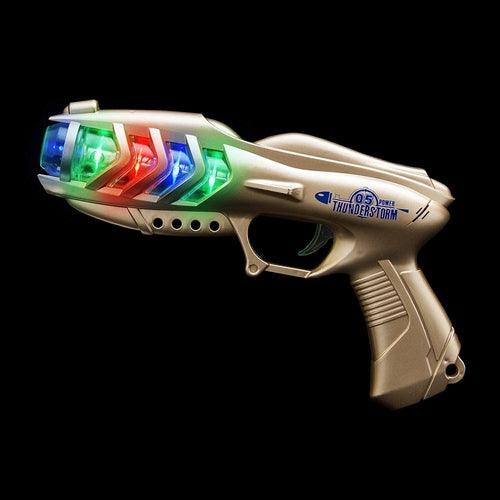 Space Galaxy Infinity Super Spinner Orbiter Laser LED Gun Pistol - Glow-Paradise