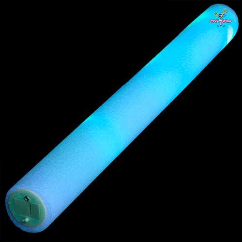 LED Light Up 18 Inch Multicolor Foam Stick Baton (Blue Color, 6 Per Pack) - Glow-Paradise