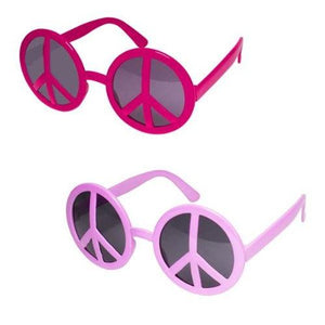 Peace Sign Sunglasses (12 Quantity Per Pack) - Glow-Paradise