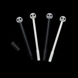 Glow In The Dark Skull Head Skeleton Pens (12 Per Pack) - Glow-Paradise