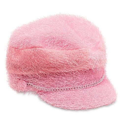 Pink Furry Biker Hat (1 Per Pack) - Glow-Paradise