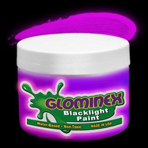 Glominex Blacklight UV Reactive Paint Pint (Purple Color, 1 Quantity Per Pack) - Glow-Paradise