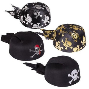 Pirate Scarf Hats (12 Quantity Per Pack) - Glow-Paradise