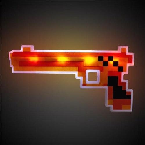 LED Light Up Pixel Gun Pistol Toy for Kids - Glow-Paradise