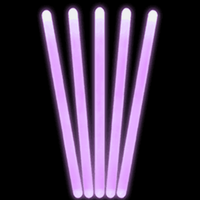 12 Inch Premium Jumbo Glow Sticks (Purple Color, 10 Count Per Pack) - Glow-Paradise