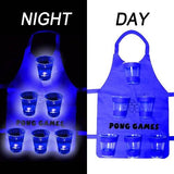 LED Light Up Beverage Apron Pong Cups Fun Game Set (1 Per Pack) - Glow-Paradise