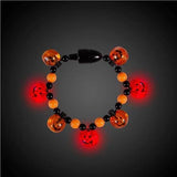 LED Light Up Pumpkin Bead Bracelet (1 Quantity Per Pack) - Glow-Paradise