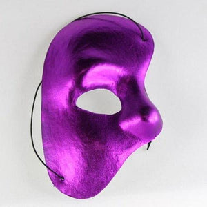 Halloween Half Mask (Purple Color, 1 Mask Per Pack) - Glow-Paradise