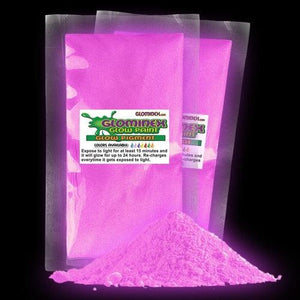 Glominex Ultraviolet Reactive Pigment 1 oz (Purple Color, 1 Quantity Per Pack) - Glow-Paradise