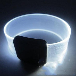 LED Light Up Clear Bracelets with Magnetic Clasp (White Color, 1 Quantity Per Pack) - Glow-Paradise