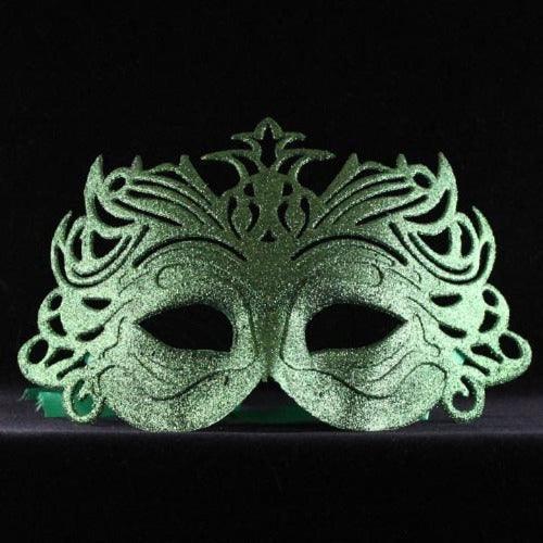 Glittering Butterfly Mask (Green Color, 1 Mask Per Pack) - Glow-Paradise