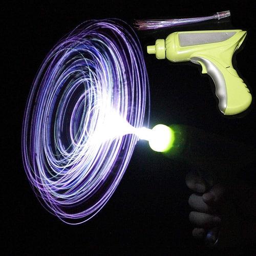 LED Light Up Fiber Optic Rainbow Gun Pistol Toy For Kids - Glow-Paradise
