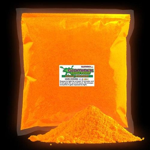 Glominex Ultraviolet Reactive Pigment 1 kg  (Orange Color, 1 Quantity Per Pack) - Glow-Paradise