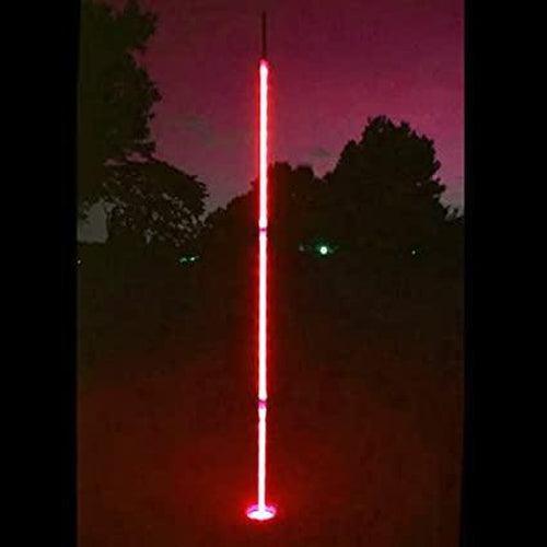 LED Light Up 6.5 ft Night Golf Putting Flag Sticks (Red Color) - Glow-Paradise