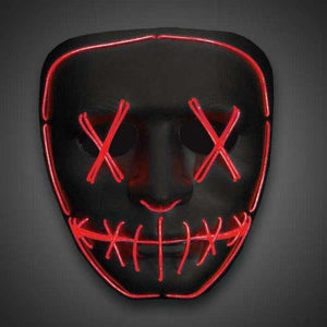 EL Wire Purge Mask (Red Color, 1 Mask Per Pack) - Glow-Paradise