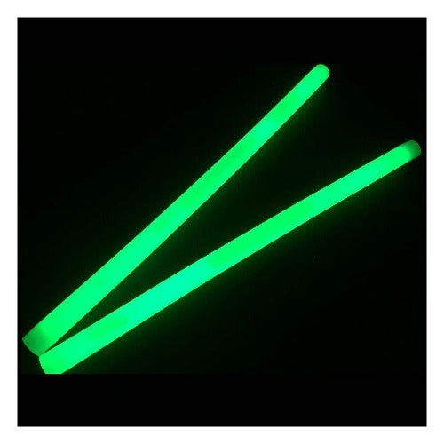 12 Inch Premium Jumbo Glow Sticks (Green Color, 10 Count Per Pack) - Glow-Paradise