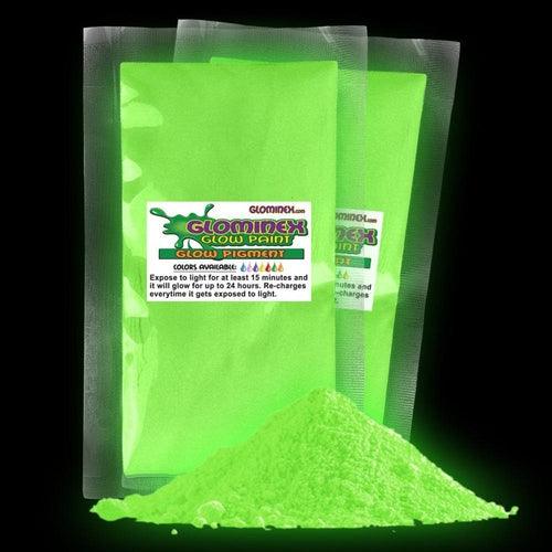 Glominex Ultraviolet Reactive Pigment 1 oz (Green Color, 1 Quantity Per Pack) - Glow-Paradise