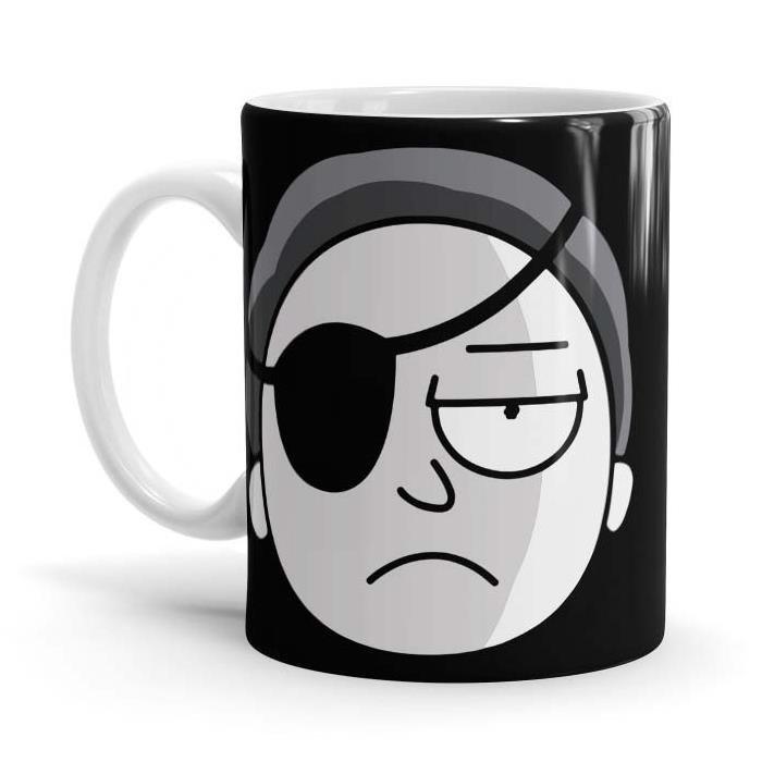 Evil Morty - Rick And Morty Ceramic Home Kitchen Drinking Coffee Milk Mug (350ml/11oz, Made in USA) - Glow-Paradise