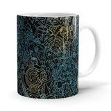 Wubba Lubba Pattern - Rick And Morty Ceramic Home Kitchen Drinking Coffee Milk Mug (350ml/11oz, Made in USA) - Glow-Paradise