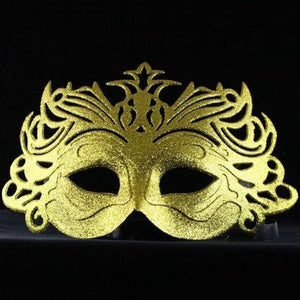 Glittering Butterfly Mask (Gold Color, 1 Mask Per Pack) - Glow-Paradise
