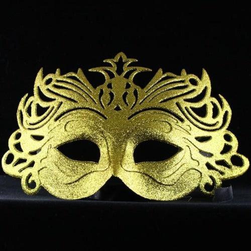 Glittering Butterfly Mask (Gold Color, 1 Mask Per Pack) - Glow-Paradise