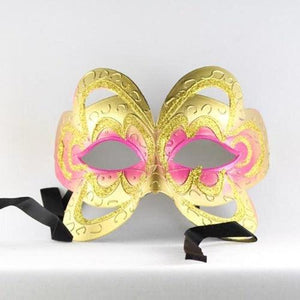Venetian Face Mask (Pink Color, 1 Mask Per Pack) - Glow-Paradise