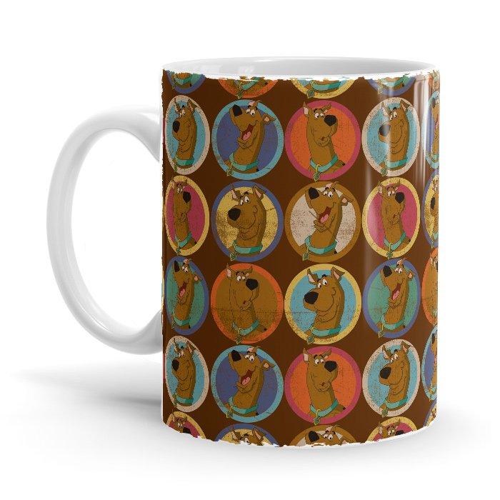Scooby Retro Pattern - Scooby Doo Ceramic Home Kitchen Drinking Coffee Milk Mug (350ml/11oz, Made in USA) - Glow-Paradise