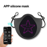 LED Silicone App Controlled Face Mask (1 Mask Per Pack) - Glow-Paradise
