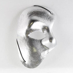Halloween Half Mask (Silver Color, 1 Mask Per Pack) - Glow-Paradise