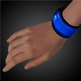 LED Light Up Slap Bracelet (Blue Color, 1 Quantity Per Pack) - Glow-Paradise